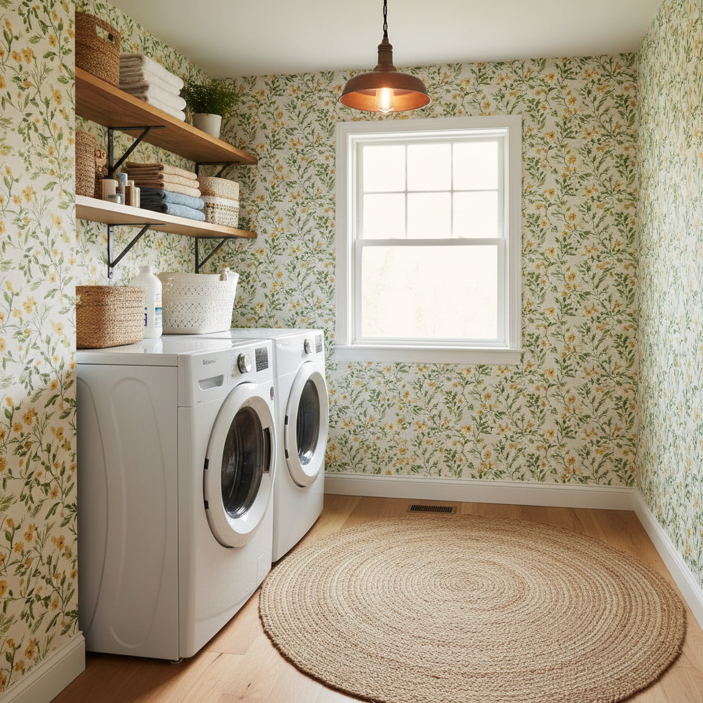 Laundry Room Wallpaper Ideas (2026 Guide)