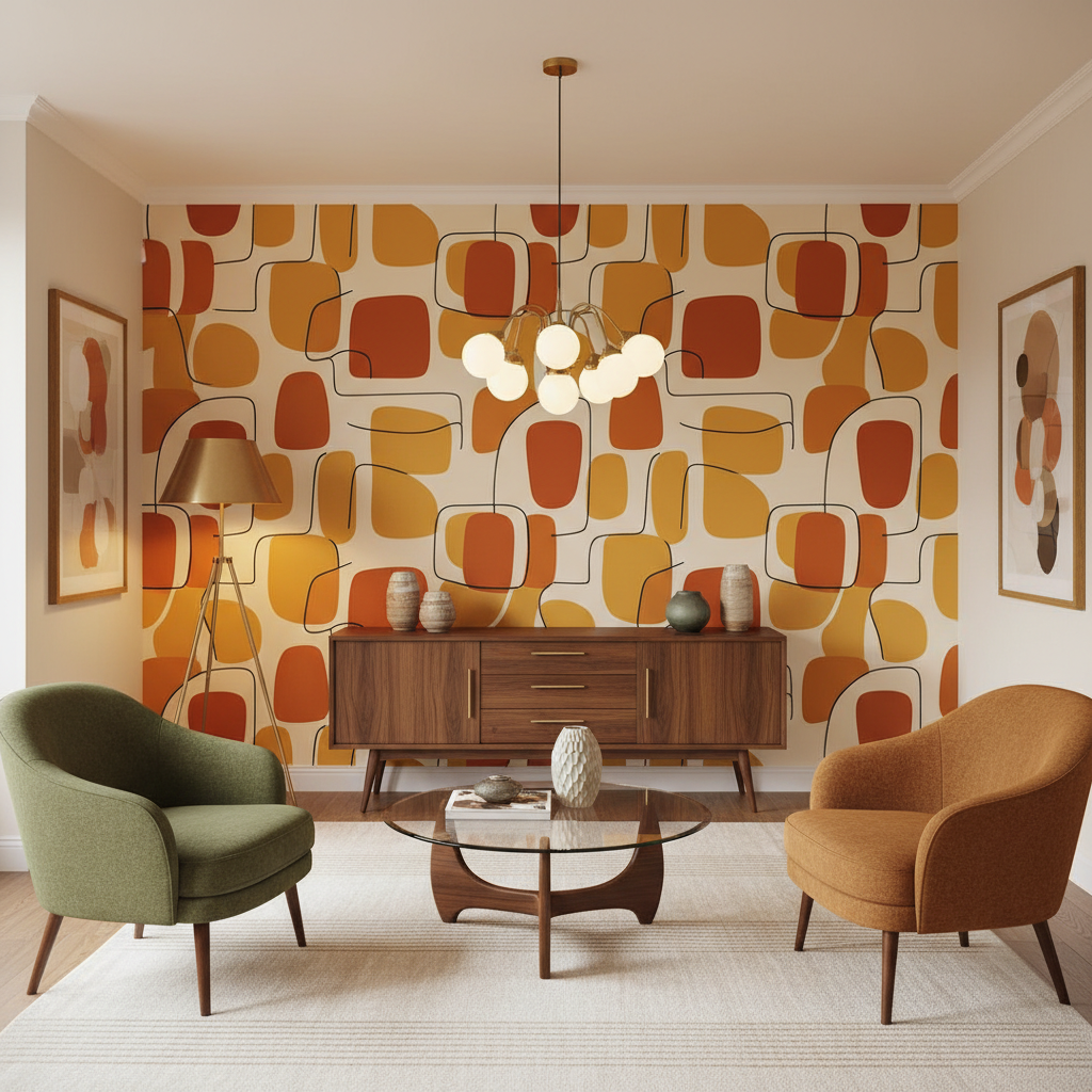 Mid-Century Modern Wallpaper Ideas: Retro-Modern and Deeply Stylish (2026)