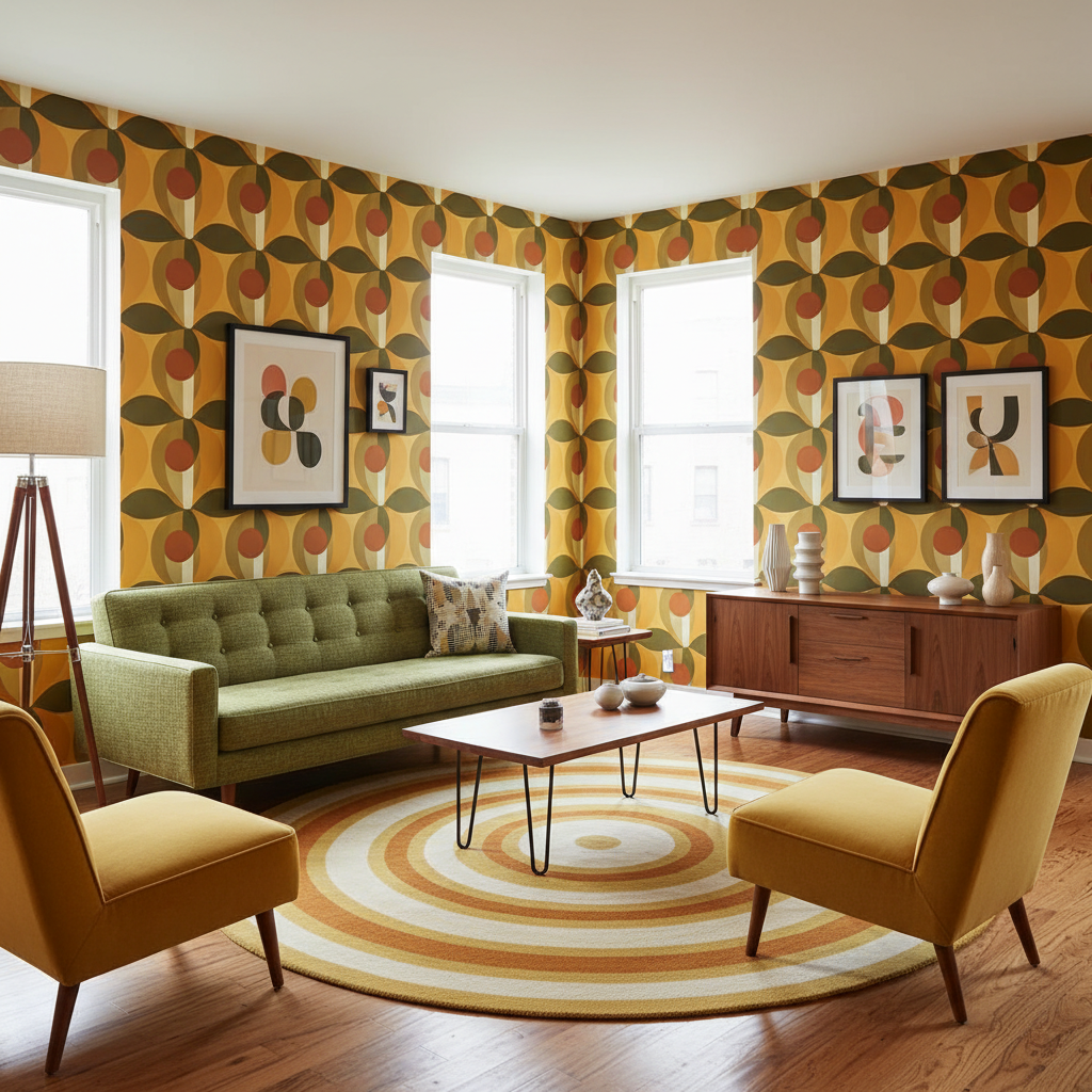 Mid-Century Modern Wallpaper Ideas: Retro, Bold, and Timeless (2026)