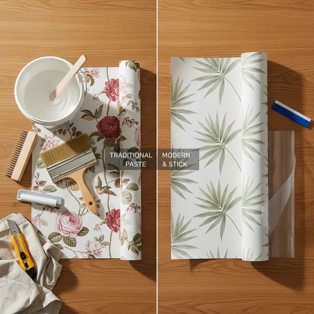 Peel-and-Stick Wallpaper vs. Traditional Wallpaper: Which Is Right for You?