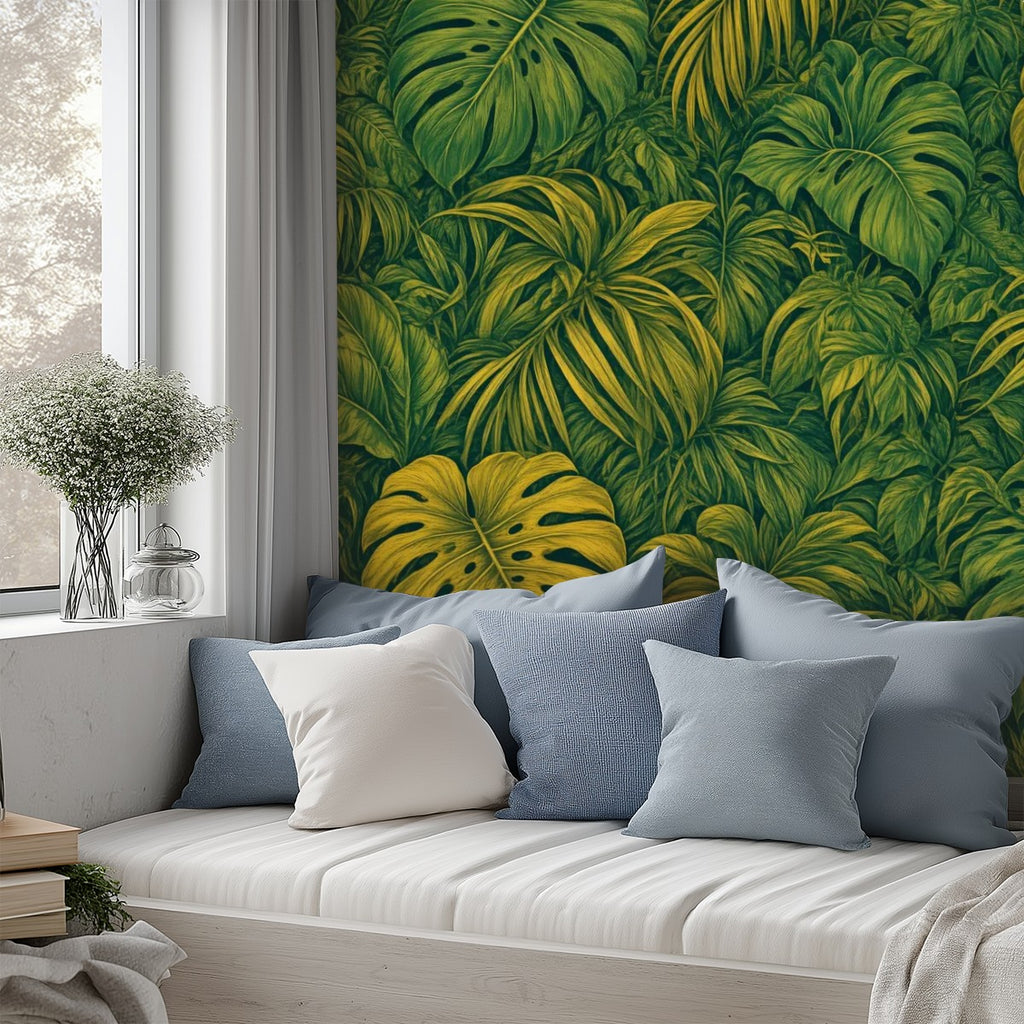 Tropical Monstera Peel and Stick Wallpaper
