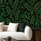 Dark Forest Botanical Peel and Stick Wallpaper