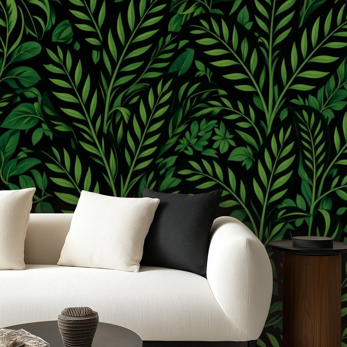 Dark Forest Botanical Peel and Stick Wallpaper