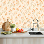 Peach Blossom Scatter Peel and Stick Wallpaper
