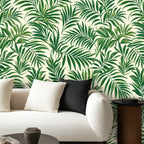 Tropical Palm Leaf Peel and Stick Wallpaper