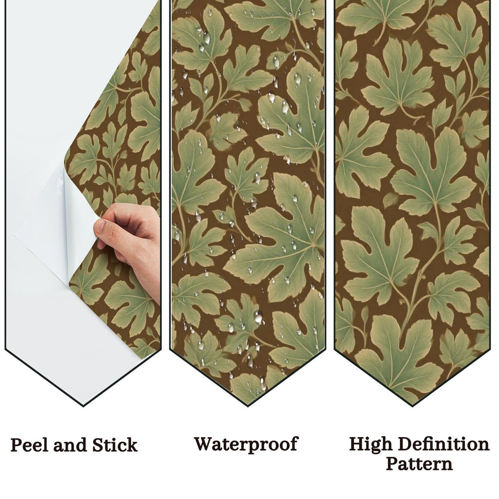 Chestnut Leaf Peel and Stick Wallpaper