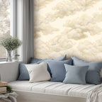 Cloud Plaster Texture Peel and Stick Wallpaper – Neutral Nursery & Minimalist Decor