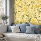 Sunshine Yellow Wildflower Peel and Stick Wallpaper