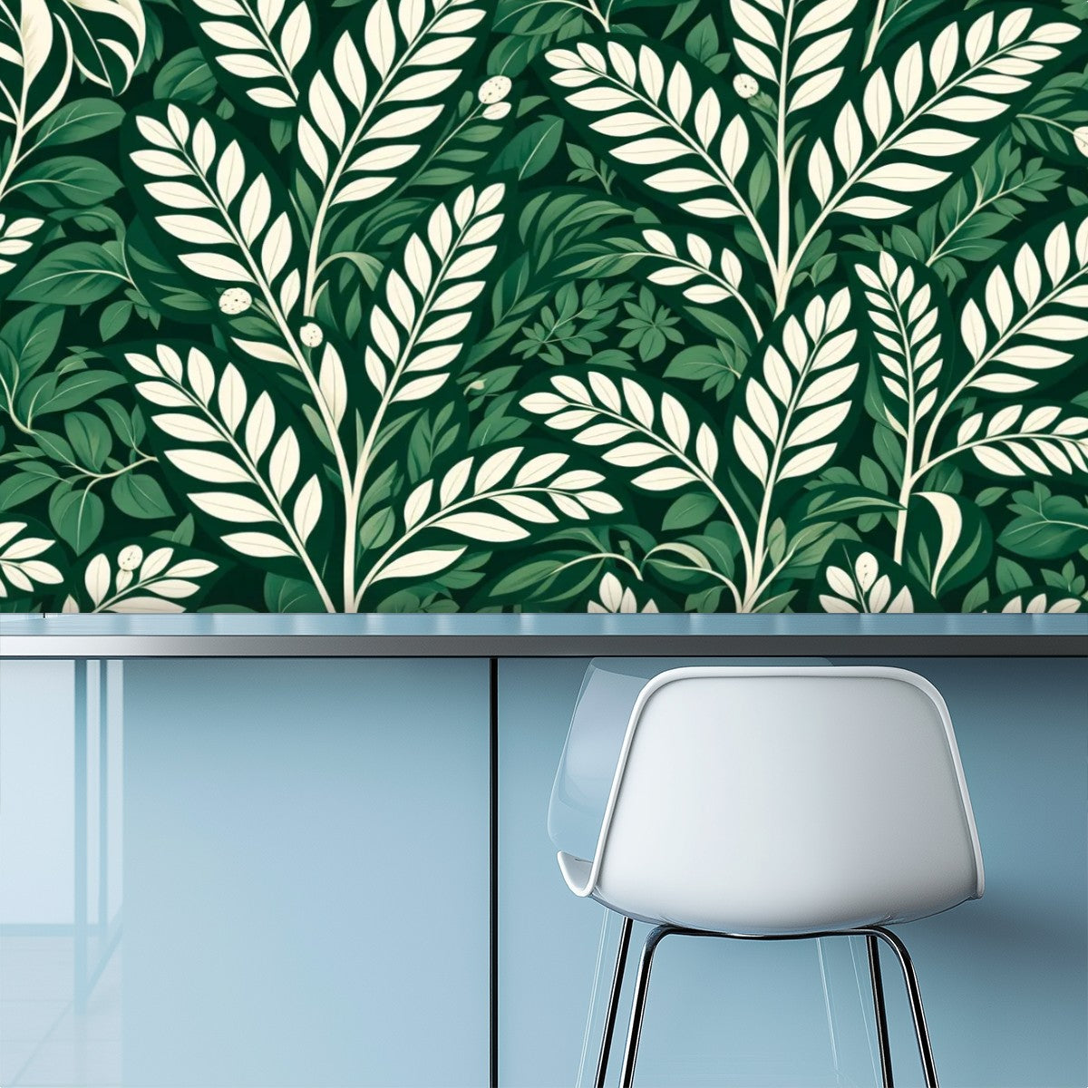 Dark Tropical Jungle Peel and Stick Wallpaper