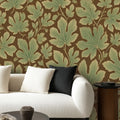Chestnut Leaf Peel and Stick Wallpaper