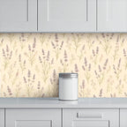 Lavender Floral Peel and Stick Wallpaper