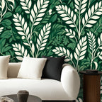 Dark Tropical Jungle Peel and Stick Wallpaper