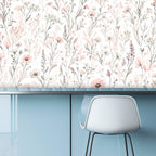Whisper White Wildflower Peel and Stick Wallpaper