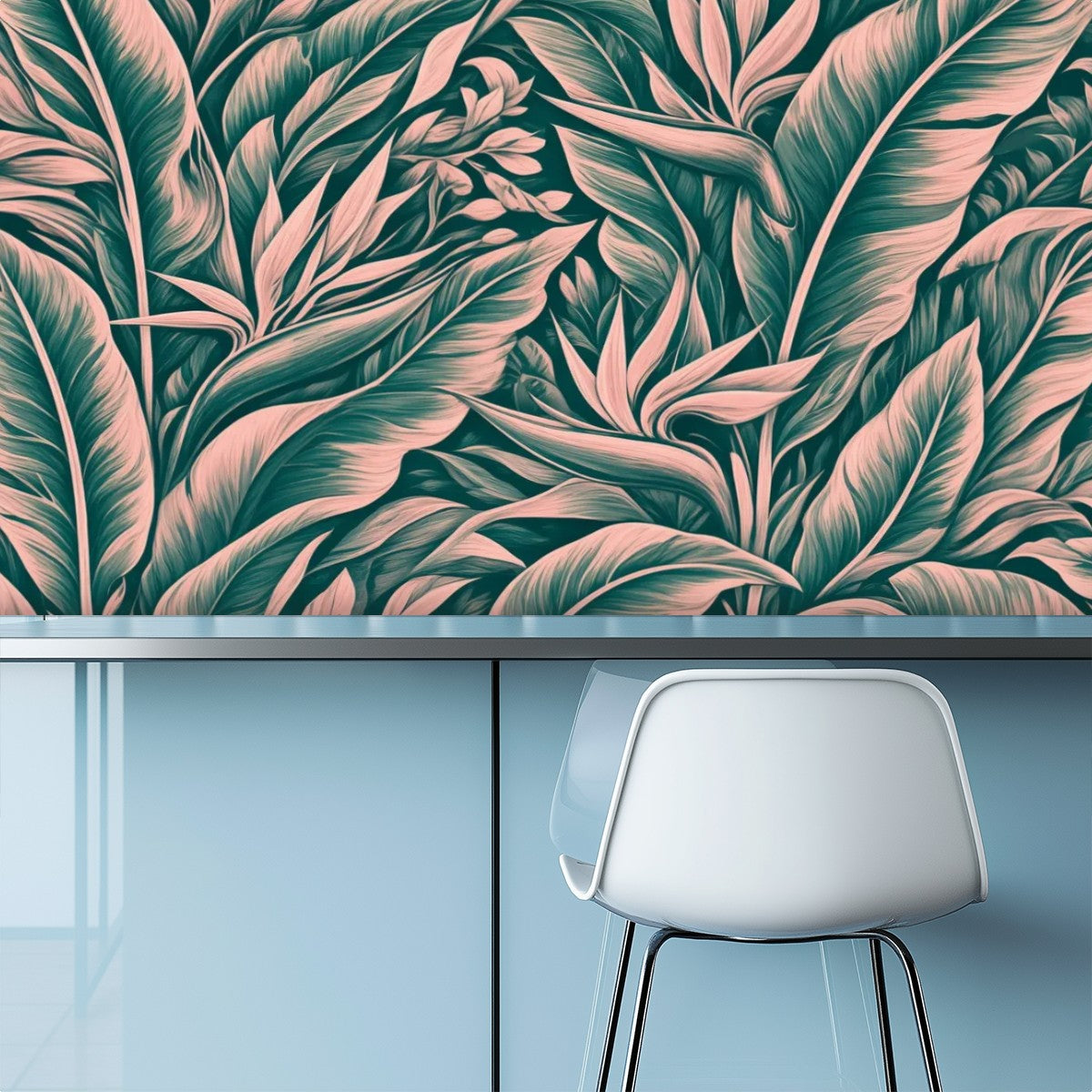 Tropical Banana Leaf Peel and Stick Wallpaper