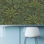 Dark Fern Jungle Peel and Stick Wallpaper