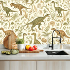 Dinosaur Garden Peel and Stick Wallpaper – Nursery & Kids Room