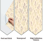 Lavender Floral Peel and Stick Wallpaper