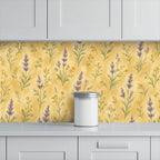 Lavender Botanical Peel and Stick Wallpaper