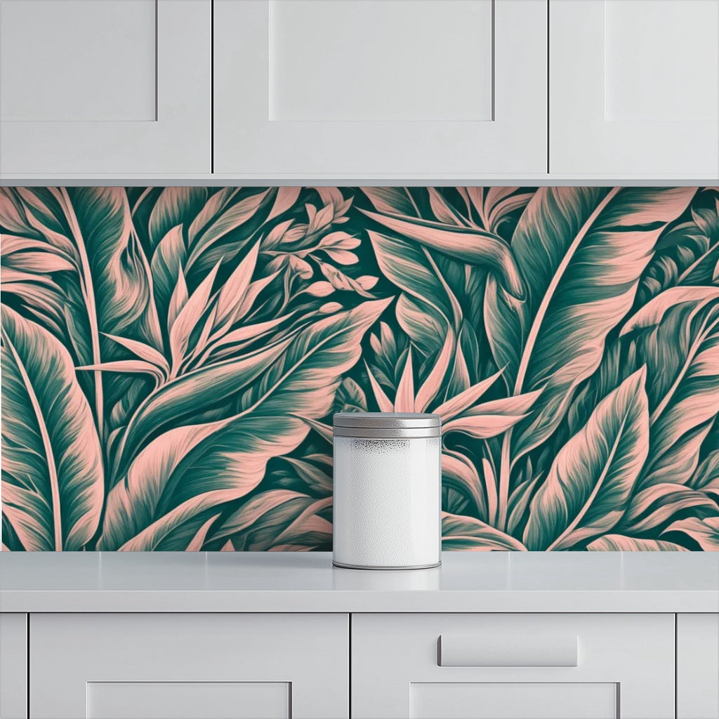 Tropical Banana Leaf Peel and Stick Wallpaper