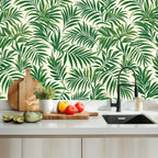 Tropical Palm Leaf Peel and Stick Wallpaper
