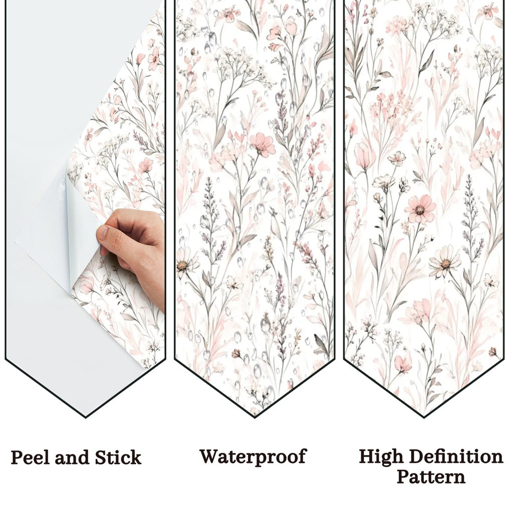 Whisper White Wildflower Peel and Stick Wallpaper