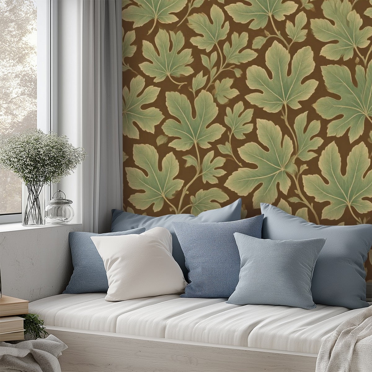 Chestnut Leaf Peel and Stick Wallpaper