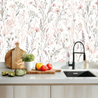 Whisper White Wildflower Peel and Stick Wallpaper
