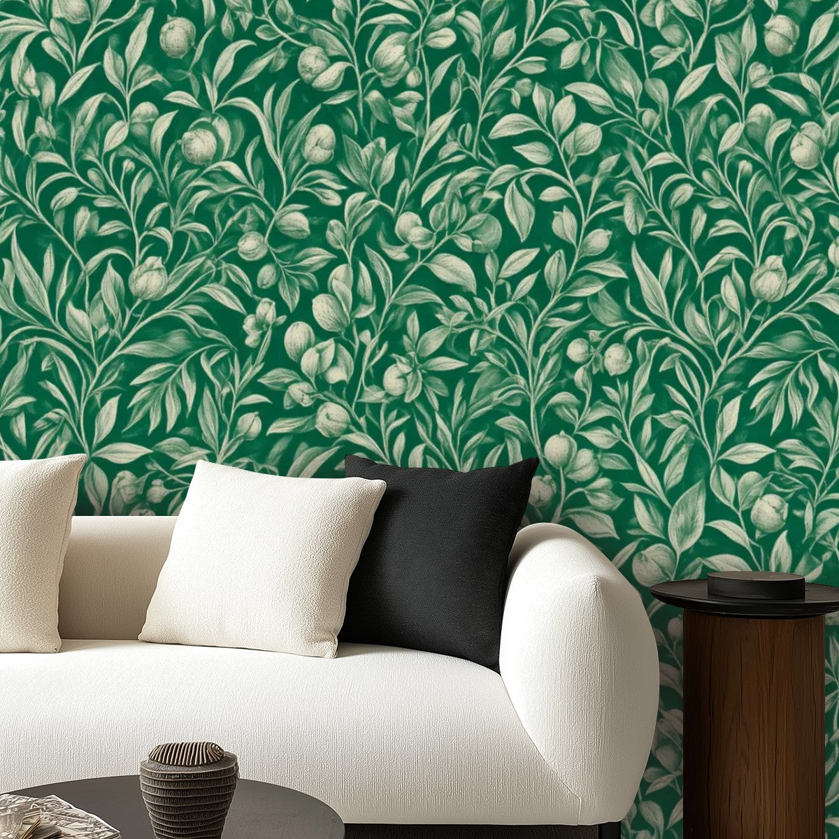 Emerald Floral Botanical Peel and Stick Wallpaper