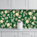 Lemon Botanical Peel and Stick Wallpaper