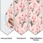 Pink Lily Scatter Peel and Stick Wallpaper