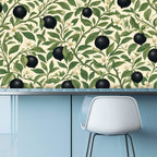 Black Olive Branch Peel and Stick Wallpaper
