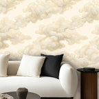 Cloud Plaster Texture Peel and Stick Wallpaper – Neutral Nursery & Minimalist Decor