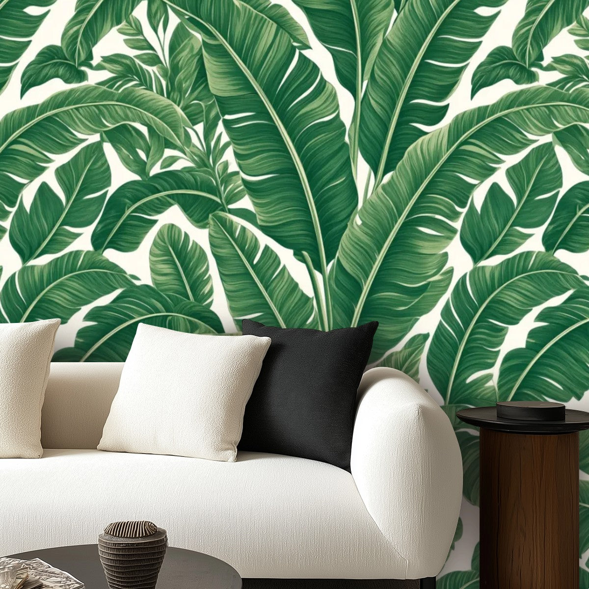 Tropical Banana Leaf Peel and Stick Wallpaper