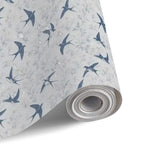 Swallow & Botanical Peel and Stick Wallpaper – Serene Nature & Scandi-Modern Decor