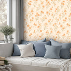 Peach Blossom Scatter Peel and Stick Wallpaper
