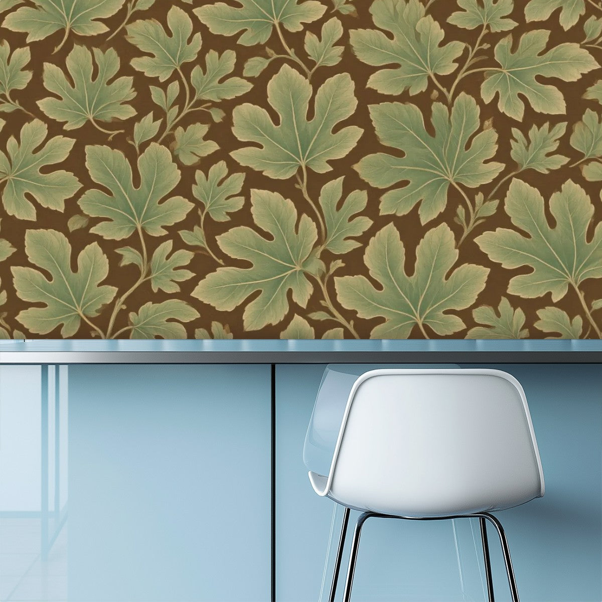 Chestnut Leaf Peel and Stick Wallpaper