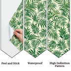 Tropical Palm Leaf Peel and Stick Wallpaper