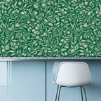 Emerald Floral Botanical Peel and Stick Wallpaper