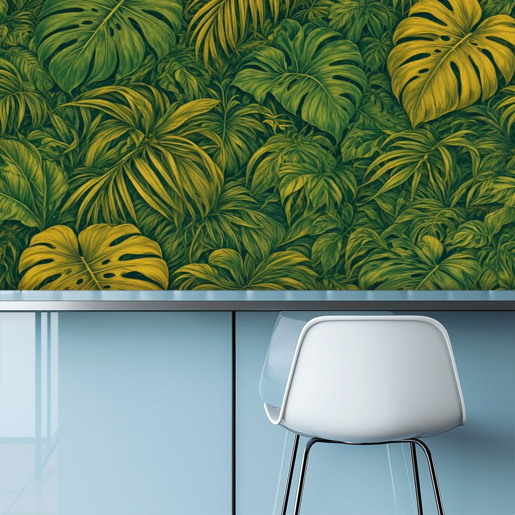 Tropical Monstera Peel and Stick Wallpaper