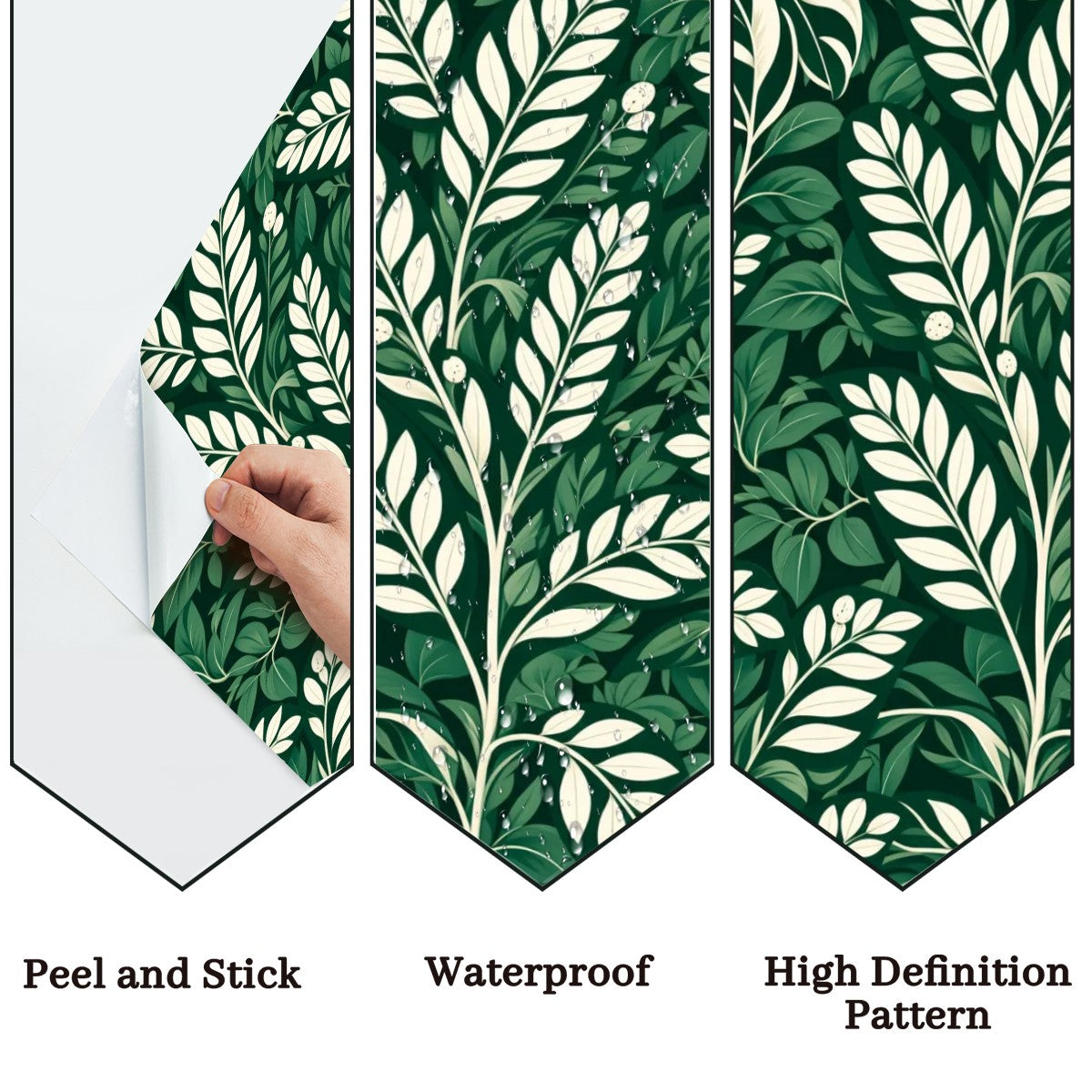Dark Tropical Jungle Peel and Stick Wallpaper