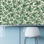 Botanical Leaf Toile Peel and Stick Wallpaper
