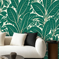Emerald Leaf Peel and Stick Wallpaper