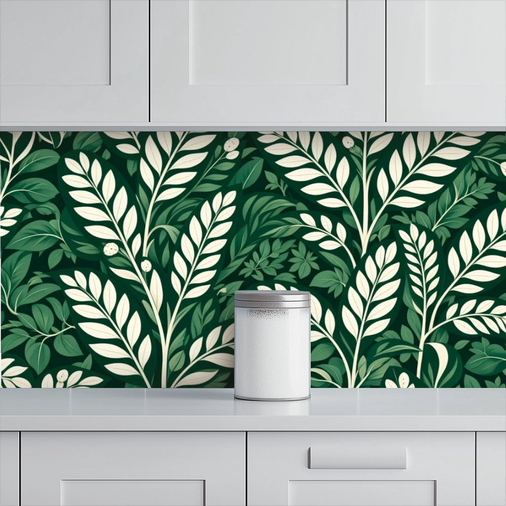Dark Tropical Jungle Peel and Stick Wallpaper