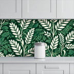 Dark Tropical Jungle Peel and Stick Wallpaper