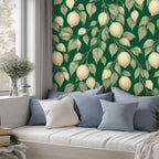 Lemon Botanical Peel and Stick Wallpaper