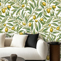 Olive Branch Peel and Stick Wallpaper