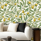 Olive Branch Peel and Stick Wallpaper