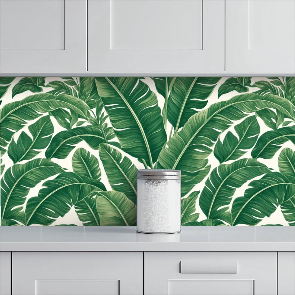 Tropical Banana Leaf Peel and Stick Wallpaper