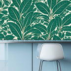 Emerald Leaf Peel and Stick Wallpaper