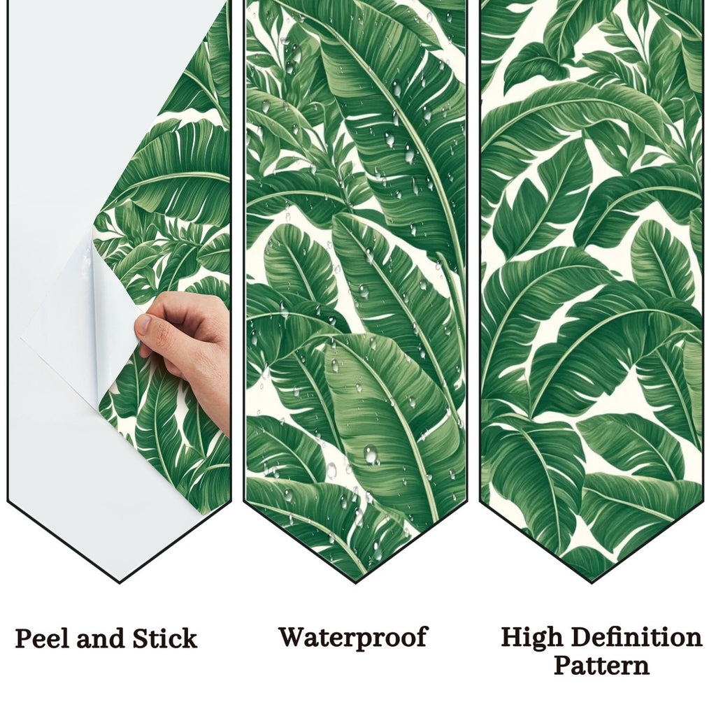 Tropical Banana Leaf Peel and Stick Wallpaper